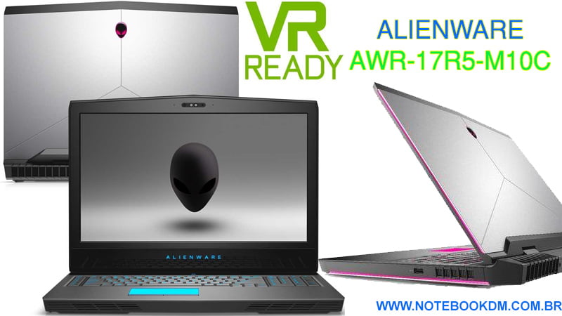 Notebook Dell Alienware AWR-17R5-M10C 2 Notebook Dell Alienware AWR-17R5-M10C GTX 1060 TECLADO RGB I7 Gamer desenvolvido para jogos da atualidade em gráficos ótimos resultados em muitos Games