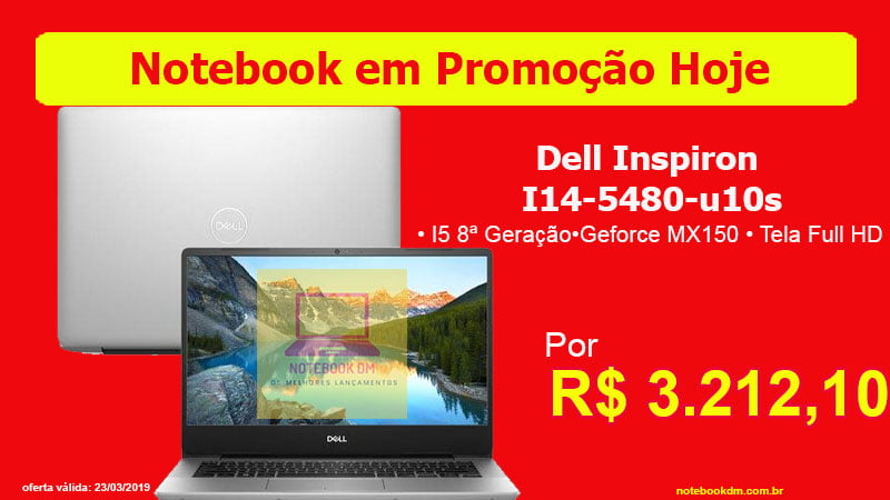 Notebook Dell Inspiron I14-5480-u10s com desconto 1 Notebook Dell Inspiron I14-5480-u10s com desconto