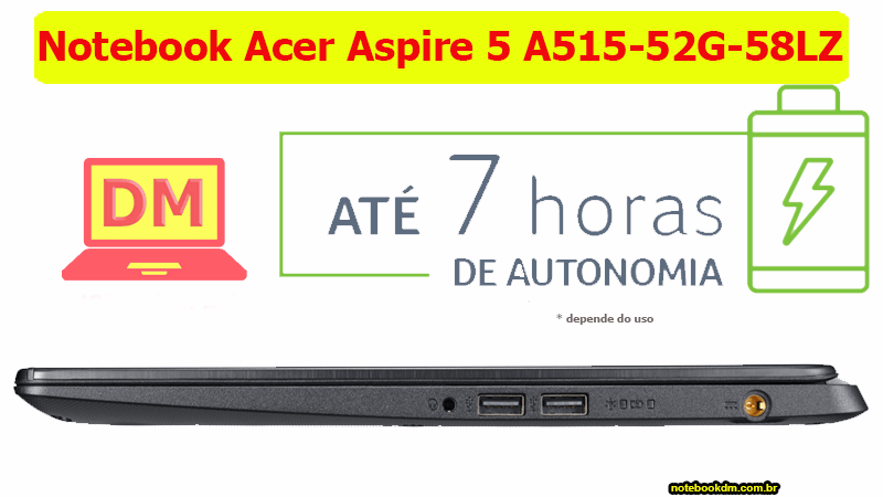 Notebook Acer A515-52G-58LZ é bom para jogos 3 Notebook Acer A515-52G-58LZ é bom para jogos, para trabalhar e até para levar a faculdade em 2019 !