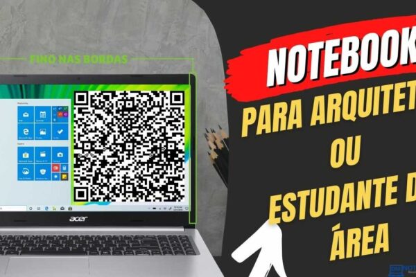 Notebook para Arquiteto ou Estudante de Arquitetura para Projetos gráficos de nível médio com tela Full HD