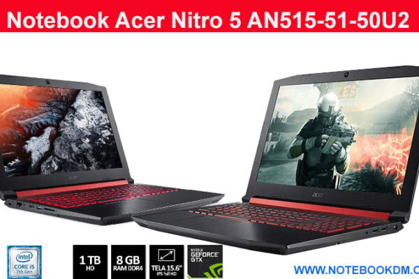 Notebook Acer Nitro 5 AN515-51-50U2 com Tela IPS e GTX 1050 !