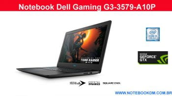 Notebook Dell Gaming G3-3579-A10P é um excelente modelo