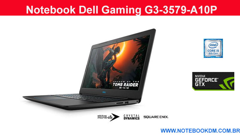 Notebook Dell Gaming G3-3579-A10P é um excelente modelo