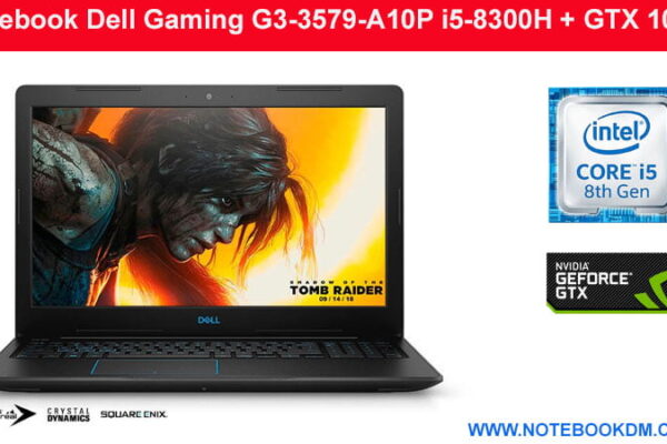 Notebook Dell Gaming G3-3579-A10P i5-8300H + GTX 1050