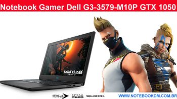 Notebook Gamer Dell G3-3579-M10P GTX 1050 + i5 8ª Geração rodar Games atuais sem Problemas um SLOT para SSD M.2 OPTANE. Sua tela tem uma tecnologia IPS