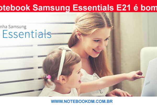 Notebook Samsung Essentials E21 é bom ? Tela LED FULL HD design elegante da Samsung Modelo é perfeito para estudantes pesquisas e preparar trabalhos