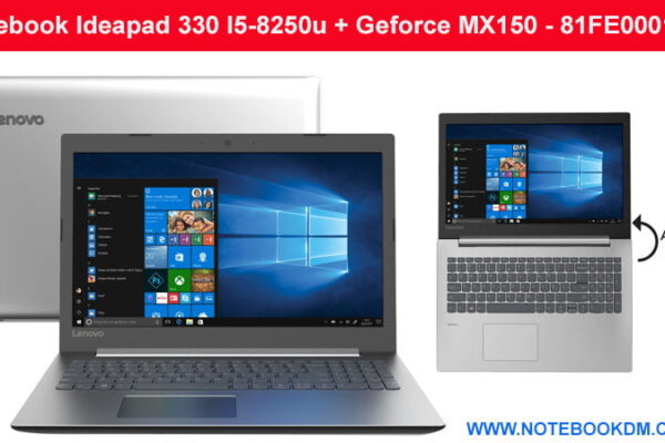 Notebook Ideapad 330 I5-8250u + Geforce MX150 - 81FE0001BR bom para Jogos atuais ótima configuração para trabalhar com aplicativos gráficos