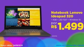 Notebook Lenovo Ideapad 320 para Estudos e Redes Sociais perfeito para tarefas básicas fazer pesquisas trabalhos escolares assista á vídeos jogos Leves