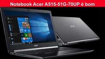 Notebook Acer a515-51g-70up é bom para trabalhar com diversas tarefas, pois tem excelente configuração.  Ele é muito indicado para trabalhar e para quem precisa de um Notebook para levar a Faculdade