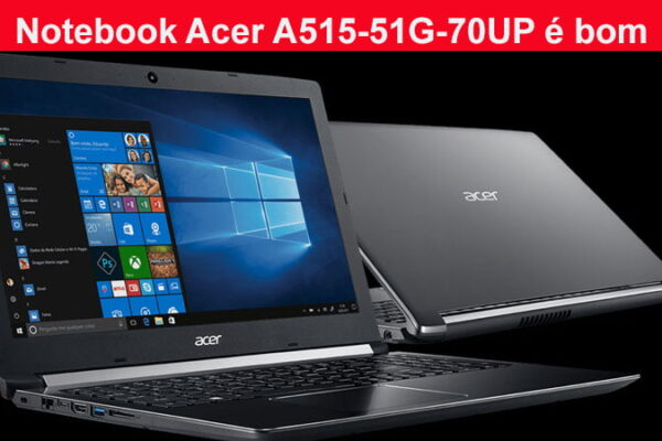 Notebook Acer a515-51g-70up é bom para trabalhar com diversas tarefas, pois tem excelente configuração. Ele é muito indicado para trabalhar e para quem precisa de um Notebook para levar a Faculdade
