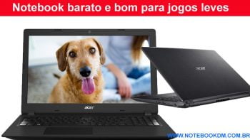 Notebook barato e bom para jogos leves ! Se precisa de um Notebook para realizar tarefas rodar jogos leves Notebook Acer Aspire A315-51-30V4 Modelo básico