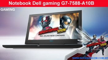 Notebook Dell gaming G7-7588-A10B i5 8gb Geforce GTX 1050ti com 4 Gigas de Memória VRAM GDDR5 Modelo excelente rodar Jogos com gráficos altos taxa de FPS