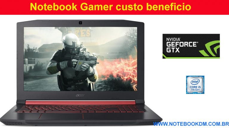 Notebook Gamer custo beneficio para comprar e Rodar Games em Gráficos excelentes Notebook Acer Nitro 5 A515-51-50U2 Modelo Gamer ótimo preço atualmente
