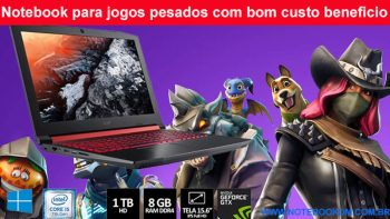 Notebook para jogos pesados com bom custo beneficio 2018 GTX 1050 que vale a pena melhor custo atualmente FORTNITE, GTA V, CSGO, PUBG, THE CREW 2