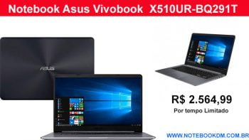 Notebook Asus Vivobook  X510UR-BQ291T é bom estudos trabalhos Jogos melhores Telas entre os notebooks intermediários ótima configuração custo benefício