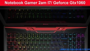 Notebook Gamer 2am I7/ Geforce Gtx1060/ 256gb Ssd Um Notebook para Jogos da 2 A.M excelente configuração para jogar nos gráficos mais altos INTEL e Nvídia