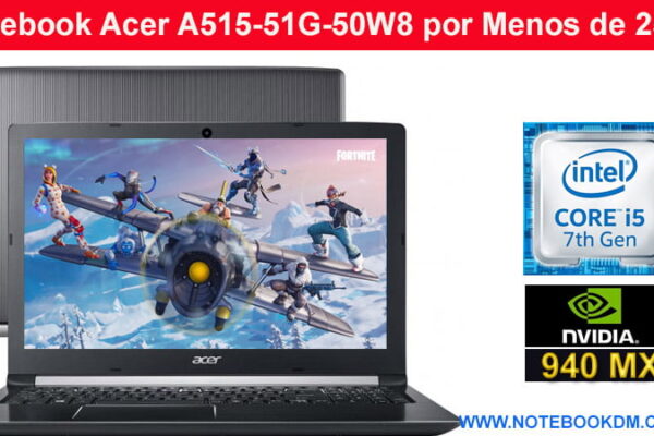 Notebook Acer A515-51G-50W8 por Menos de 2500 Reais á vista ! Intel Core i5 8GB 2TB - LED 15,6” NVIDIA GeForce 940 MX de 2GB R$ 2.429,10 à vista