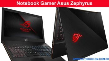 Notebook Gamer Asus Zephyrus com GTX 1060 de 6 Gigas de Memória VRAM super avançados notebook ótima configuração para rodar os Melhores jogos da atualidade