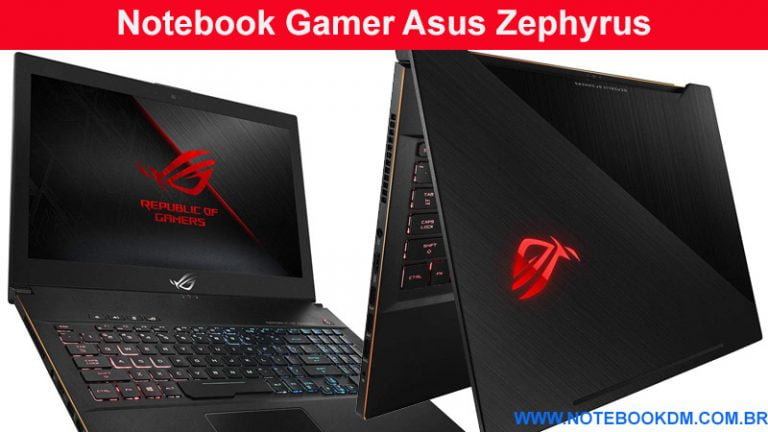 Notebook Gamer Asus Zephyrus com GTX 1060 de 6 Gigas de Memória VRAM super avançados notebook ótima configuração para rodar os Melhores jogos da atualidade