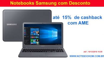 Notebook Samsung com Desconto em Dezembro