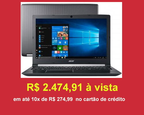 Notebook Acer 50W8 ótimo para Faculdade 2019 O Modelo é bem conhecido e bastante procurado no ano de 2018, mas agora em 2019 está com excelente preço...