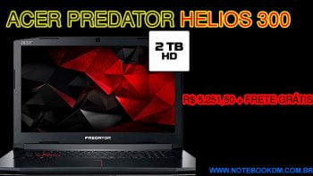 Notebook para jogos Acer Predator Helios 300 O Notebook Gamer Acer Predator Helios 300 é um ótimo modelo para rodar jogos pesados em 2019....