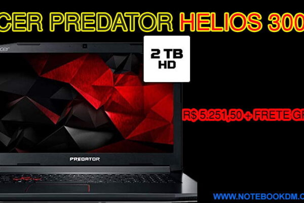 Notebook para jogos Acer Predator Helios 300 O Notebook Gamer Acer Predator Helios 300 é um ótimo modelo para rodar jogos pesados em 2019....
