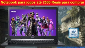 Notebook para jogos até 2500 Reais para comprar Hoje vamos apresentar um bom Notebook intermediário rodar jogos atuais com uma qualidade razoável...
