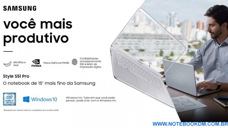 Notebook Samsung Style S51 Pro É Bom