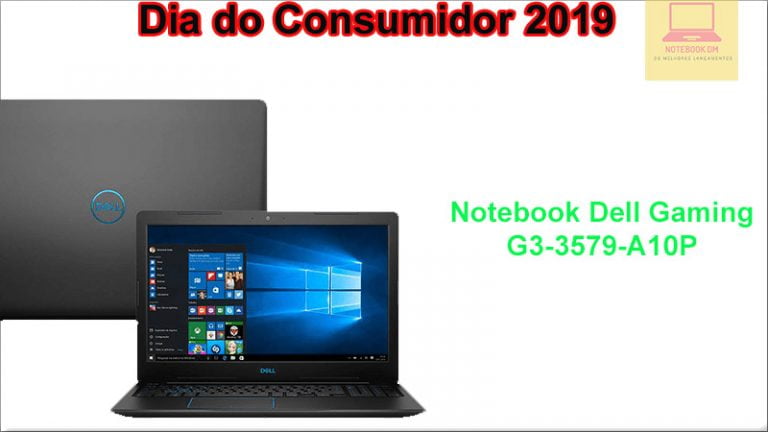 Notebook Dell Gaming G3-3579-A10P na semana do consumidor 2019