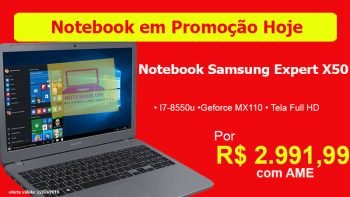 Notebook Expert X50 com Desconto