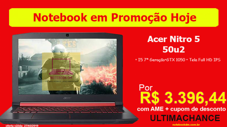Notebook Nitro 5 50u2 com desconto
