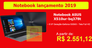 Notebook ASUS X510UR-BQ378T 2019 - i5 8250U 930MX 8 RAM Full HD