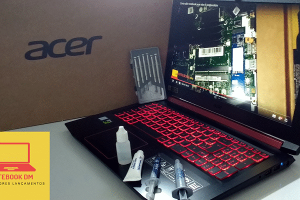 Como trocar pasta térmica do Notebook Acer Nitro 5