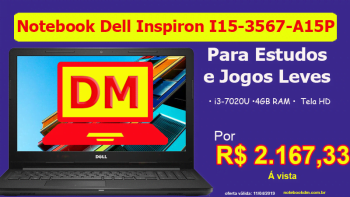 Notebook Dell Inspiron I15-3567-A15P
