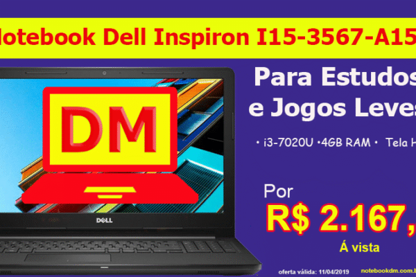 Notebook Dell Inspiron I15-3567-A15P