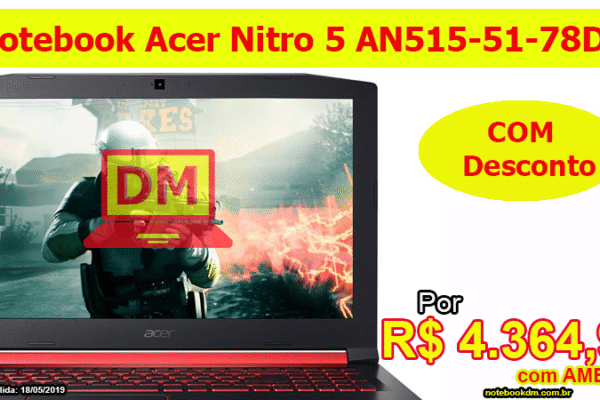 Acer Nitro 5 AN515-51-78D6 com desconto