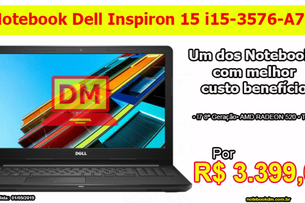 Dell i15-3576-A70 : Um modelo intermediário