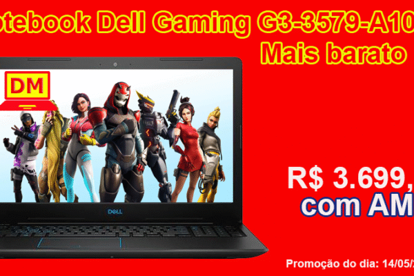 Notebook Dell Gaming G3-3579-A10P mais barato com AME