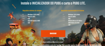 PUBG LITE gratis para download durante lançamento