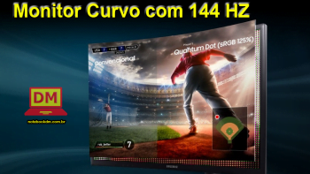 Monitor Curvo com 144 HZ