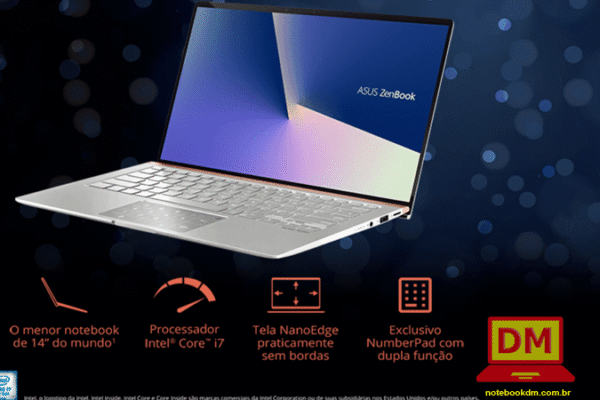 Notebook Asus UX433FA-A6342T Prata Metálico R$ 4.998,99