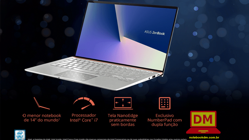 Notebook Asus UX433FA-A6342T Prata Metálico R$ 4.998,99