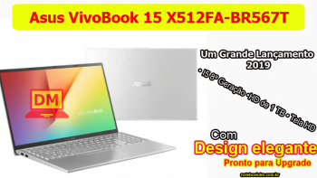 Notebook Asus VivoBook 15 X512FA-BR567T foi lançado