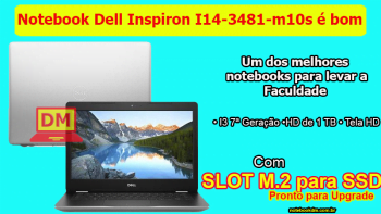 O Notebook Dell Inspiron I14-3481-m10s é bom