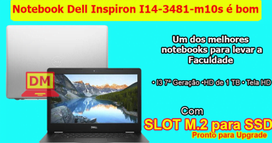 O Notebook Dell Inspiron I14-3481-m10s é bom