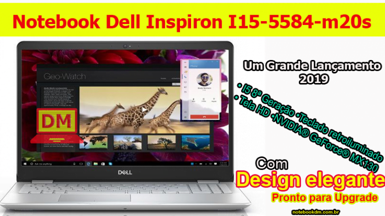 Notebook Dell Inspiron I15-5584-m20s é bom para trabalhar