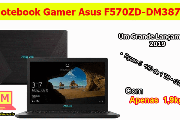 Notebook Gamer Asus F570ZD-DM387T COM Ryzen 5