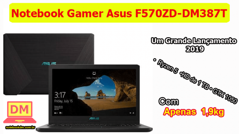 Notebook Gamer Asus F570ZD-DM387T COM Ryzen 5