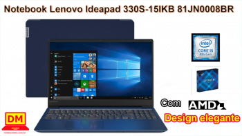 O Notebook Lenovo Ideapad 330S-15IKB 81JN0008BR é um ótimo modelo